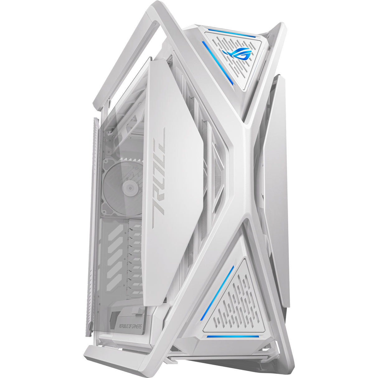 Boîtier grande tour Asus rog hyperion gr701 (blanc | 4x usb-a | 2x usb-c | rgb | verre trempé)