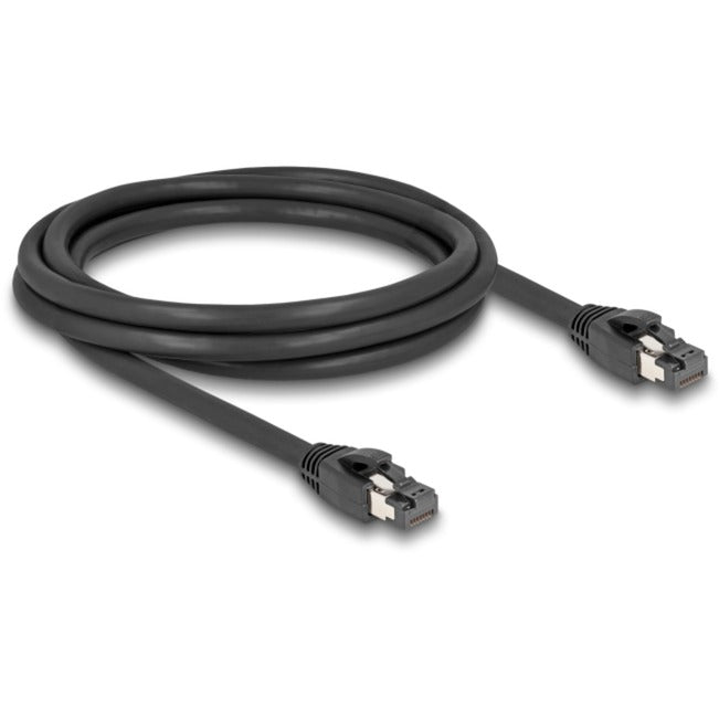 Delock câble réseau s ftp, rj-45 avec cat.8.1 (noir, 2 mètres)