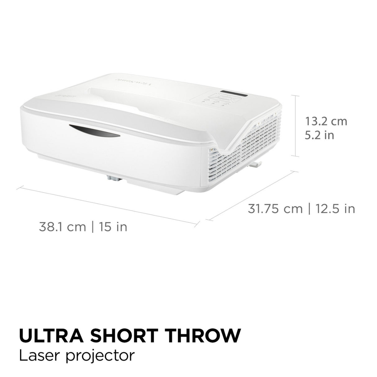 Viewsonic ls832wu wuxga projecteur laser à focale ultra courte (blanc, 5000 ansi lumens)