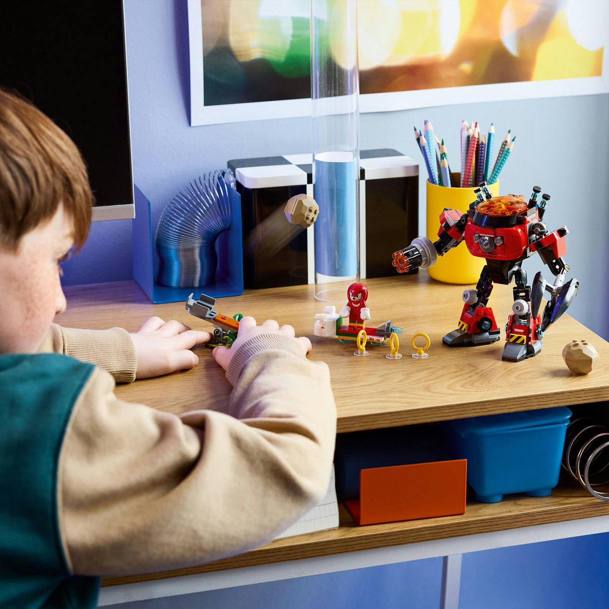 Lego Sonic 77005 Knuckles contre le robot broyeur d'œufs Dr. Eggman