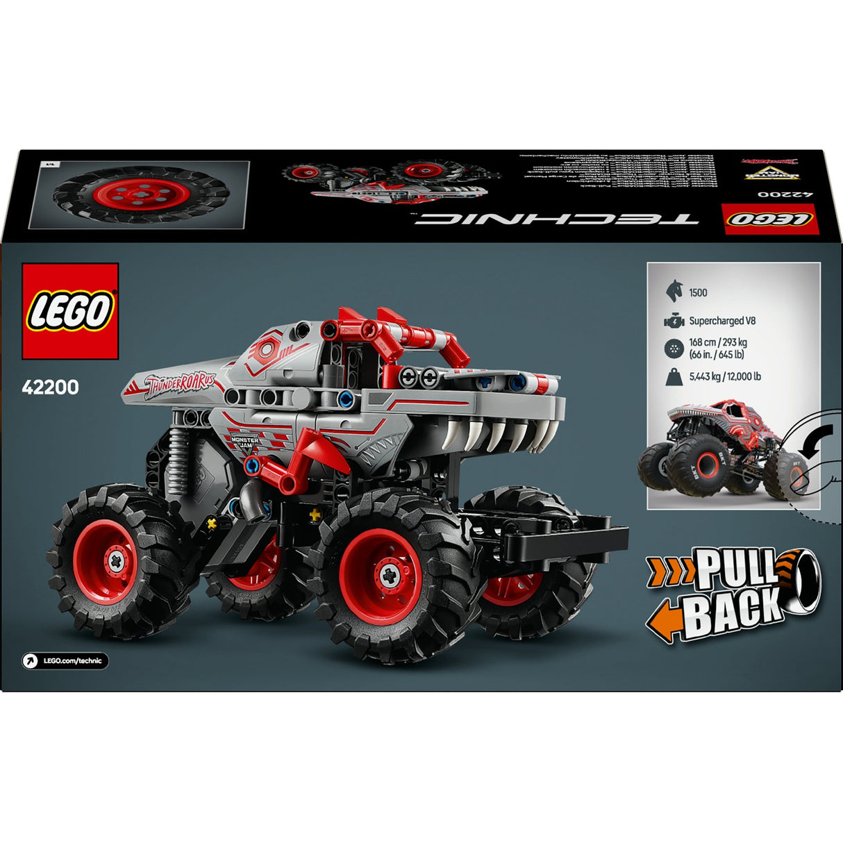 Lego Technic 42200 Monster Jam Thunderroarus à retirer