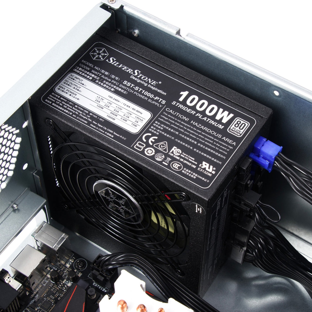 Boîtier rack Silverstone RM41-H08 (noir | 2x USB-A 3.2 (5 Gbit s))