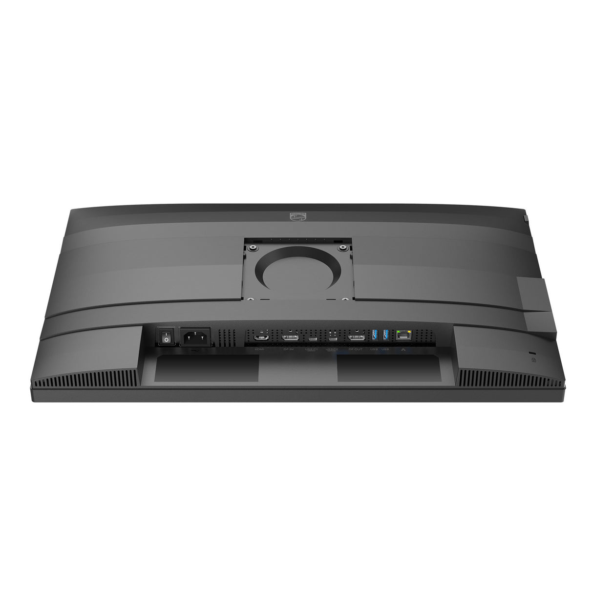 Philips 24b2g5301 23.8 monitor (zilver zwart, vga, hdmi, displayport, usb-c, lan, audio, 100 hz)