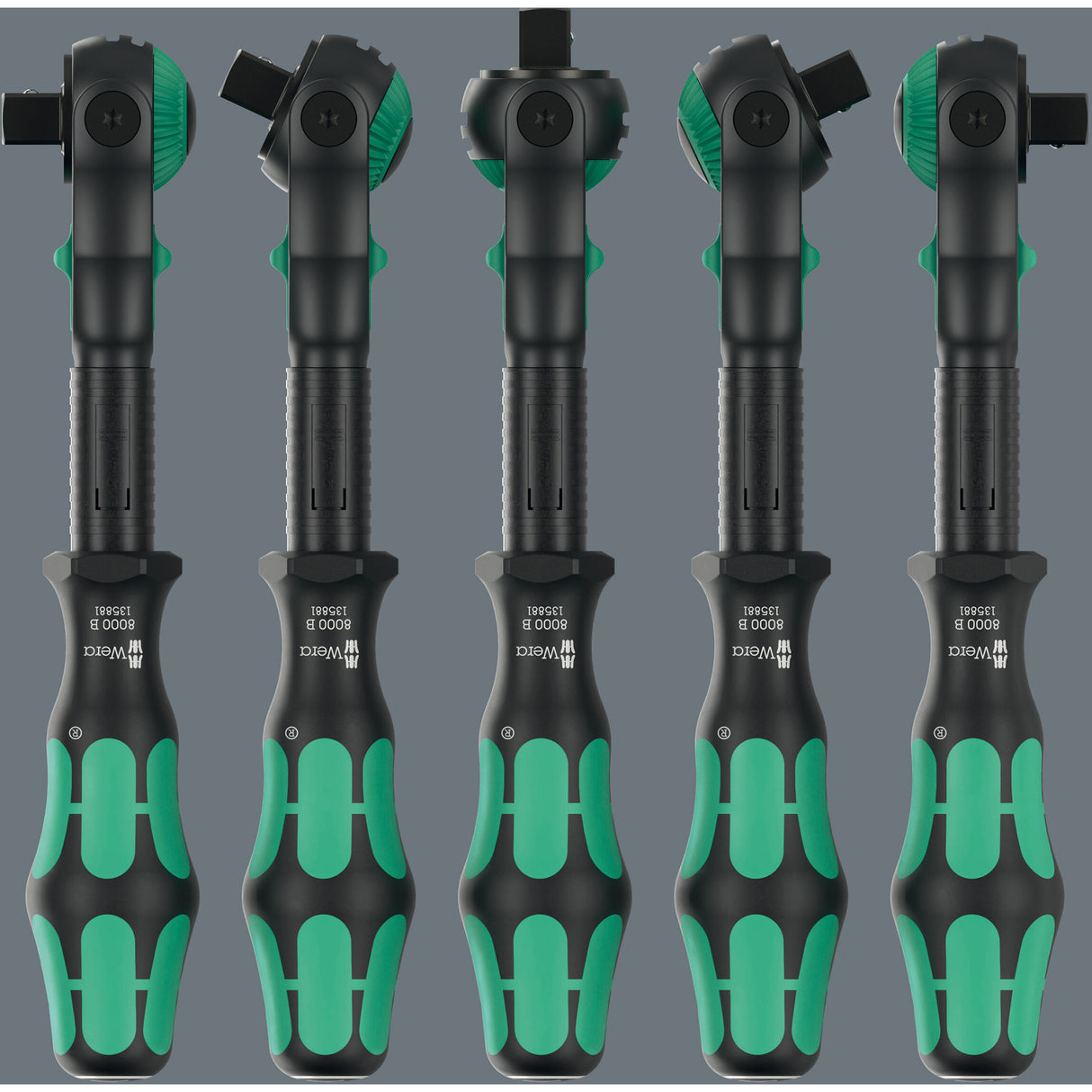 Cliquet rapide Wera 8000 b édition noire zyklop avec entraînement 3 8 (noir vert)