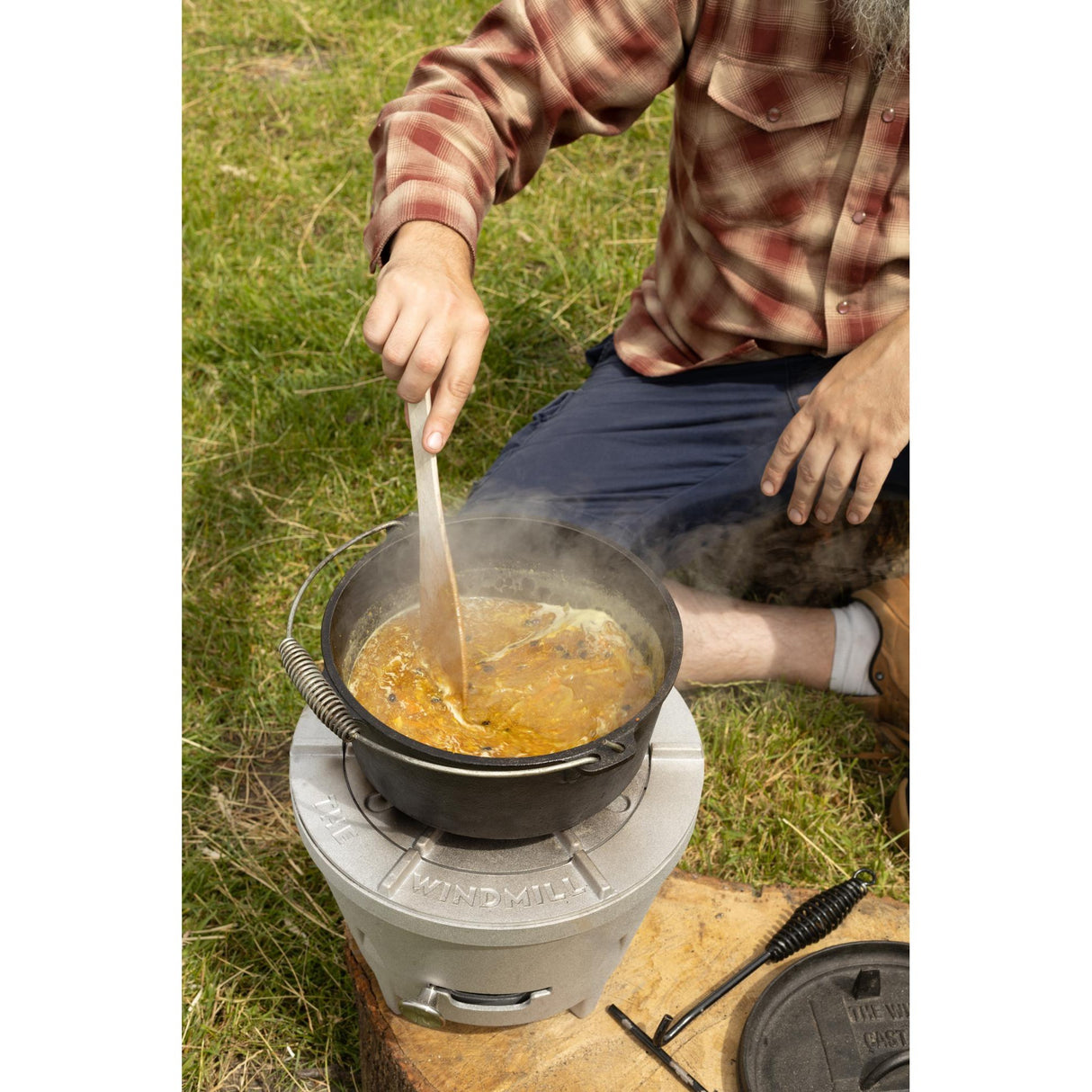 The Windmill Dutch Oven Poêle de cuisson 4,5 qt (noir, ø 25,5 cm | 3,8 litres)