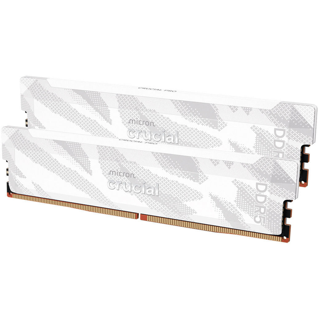 Crucial 32 Go DDR5-6400 (2x 16 Go) RAM double kit (blanc, cp2k16g64c32u5w, pro, xmp 3.0, expo)