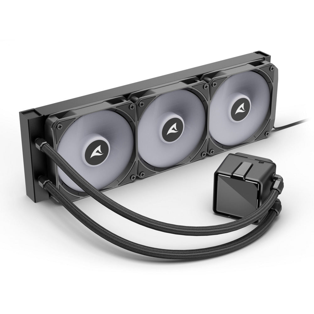 Refroidissement par eau Sharkoon s100 argb (noir, connecteur de ventilateur PWM à 4 broches)