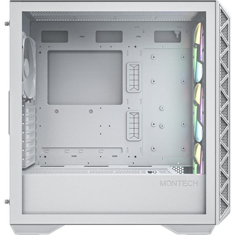 Boîtier tour midi Montech air 903 max (blanc | 2x USB-A | 1x USB-C | fenêtre)