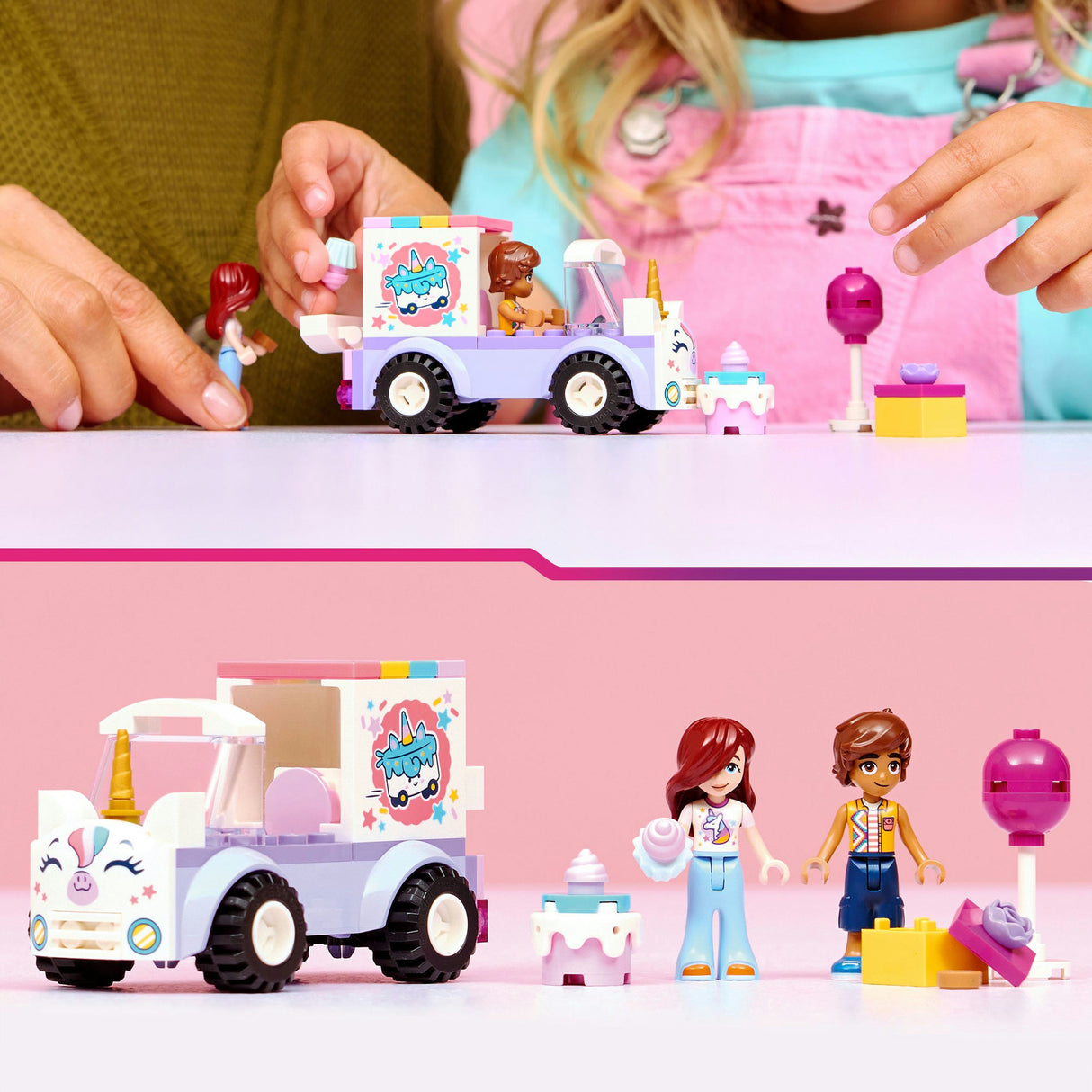 Lego Friends 42675 Voiture de livraison de gâteau licorne