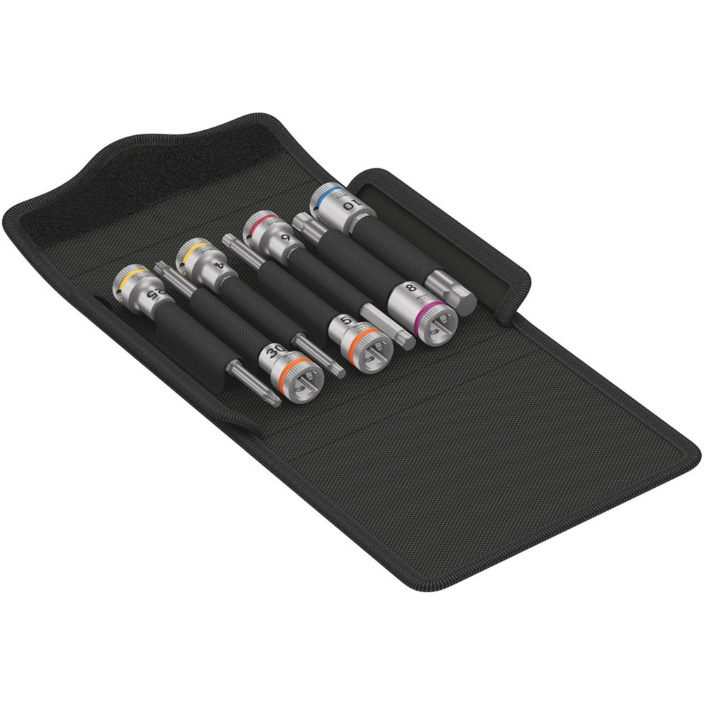 Wera set de vélo 8, clé à douille 7 pièces (noir)