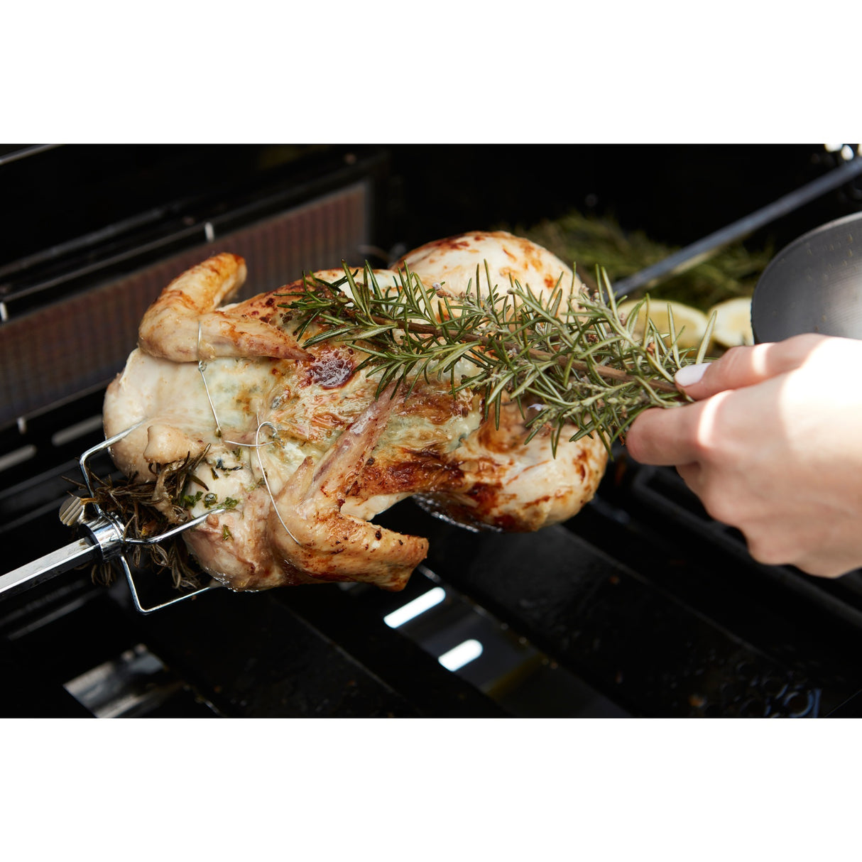 Tournebroche universel Barbecook avec moteur pour Magnus et Sies