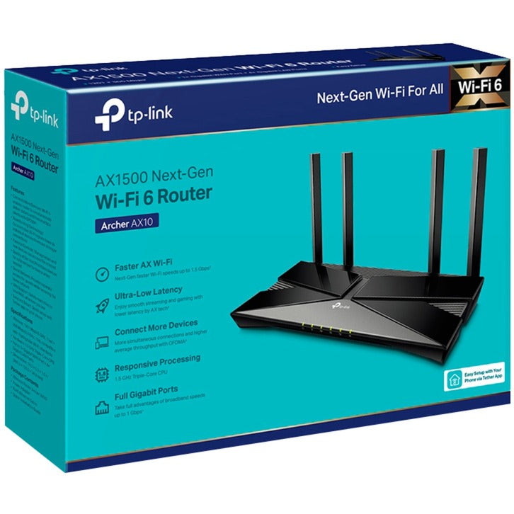 Routeur tp-link archer ax10 (noir)