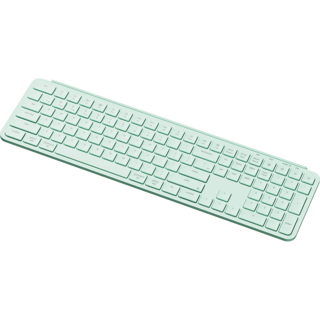 Clavier Keychron b6 pro-k7 (menthe, disposition américaine (qwerty), commutateurs ciseaux, 100%, abs, 2,4 ghz | bluetooth 5.2 | usb-c)