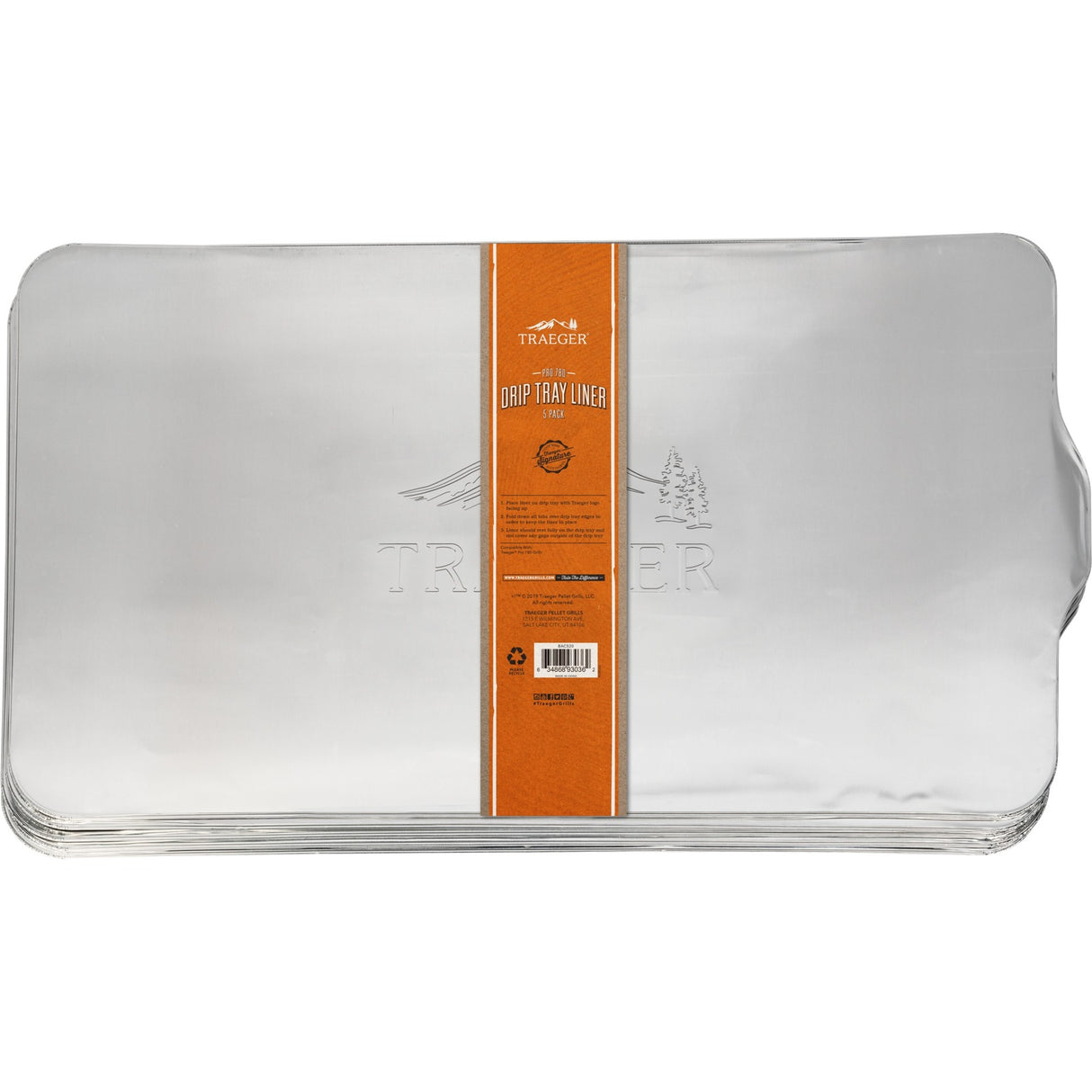 Film protecteur pour égouttoir à graisse Traeger pour bac d'égouttage Ironwood 650 (argent, 5 pièces)