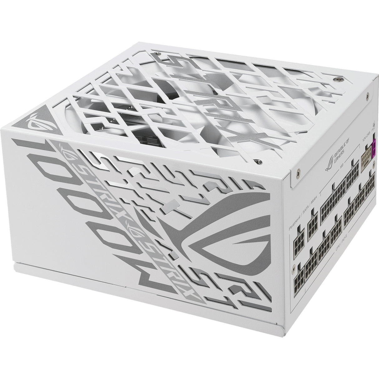 Alimentation modulaire Asus rog strix platine blanc édition 1000 watts (blanc, 1x 12v-2x6, 4x pcie)