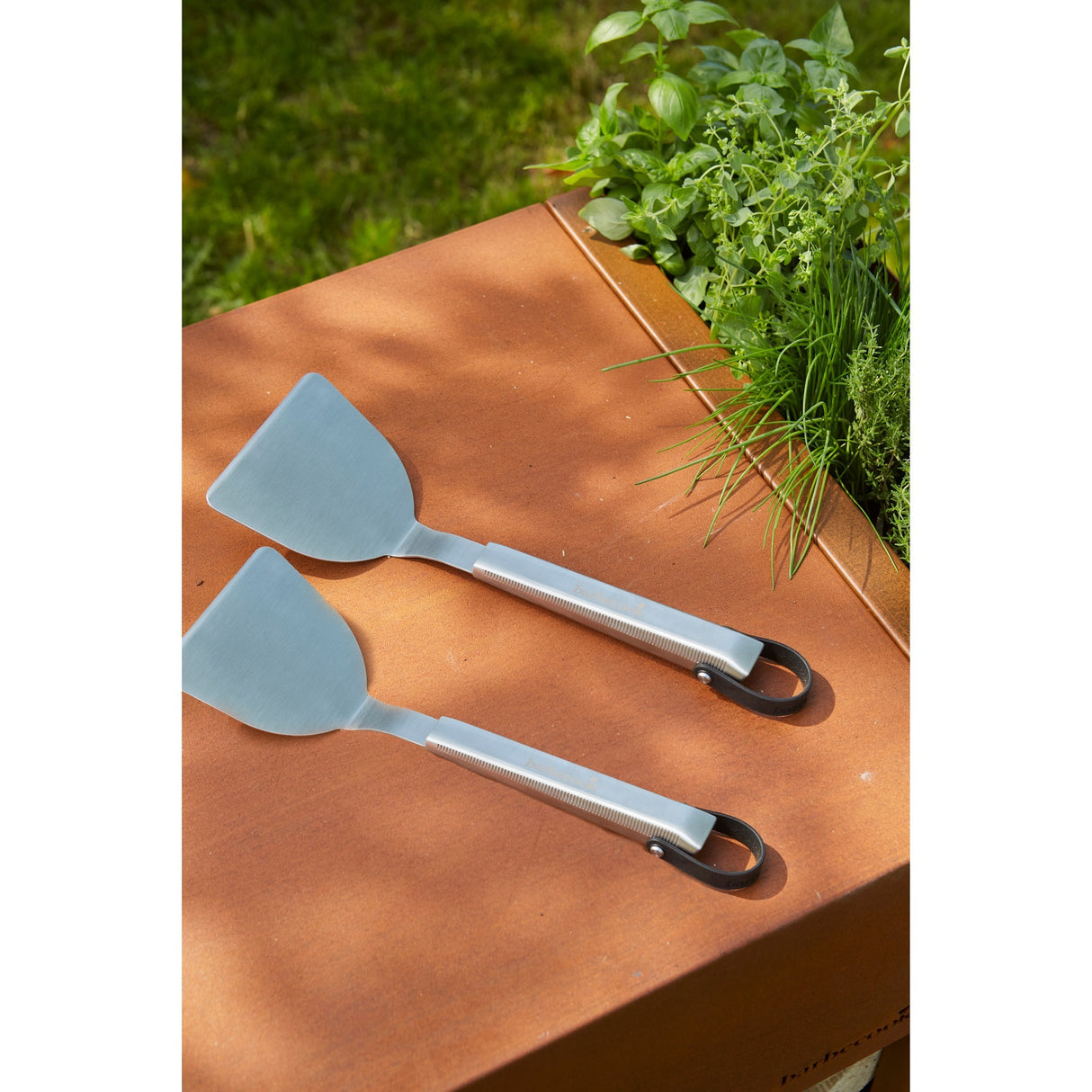 Set de spatules plancha premium Barbecook en inox 33cm