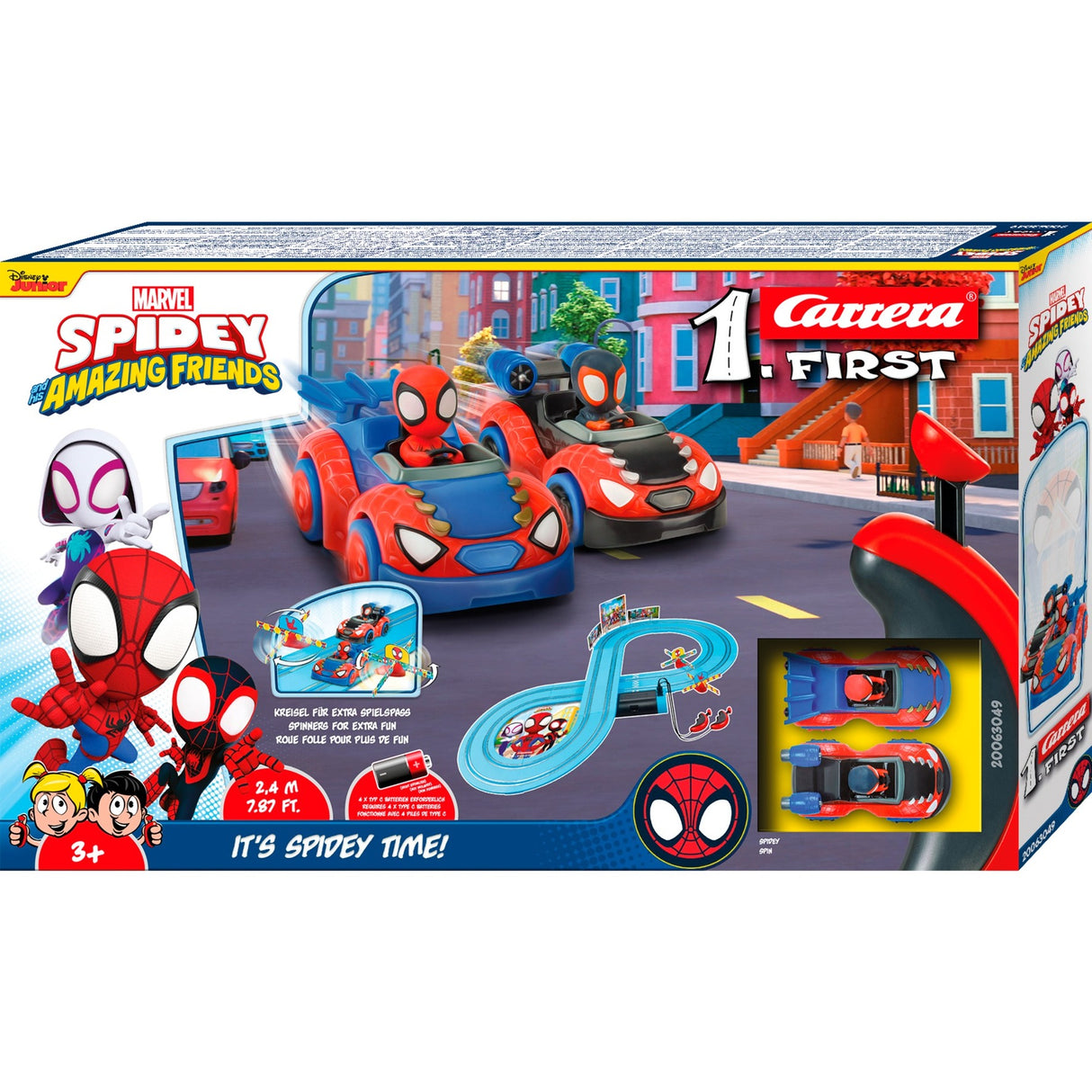 Carrera, première piste de course Spidey Web Spinners, 2,4 m