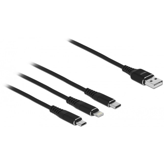 Câble de charge de Dellock USB 3 en 1 pour Lightning, Micro USB
