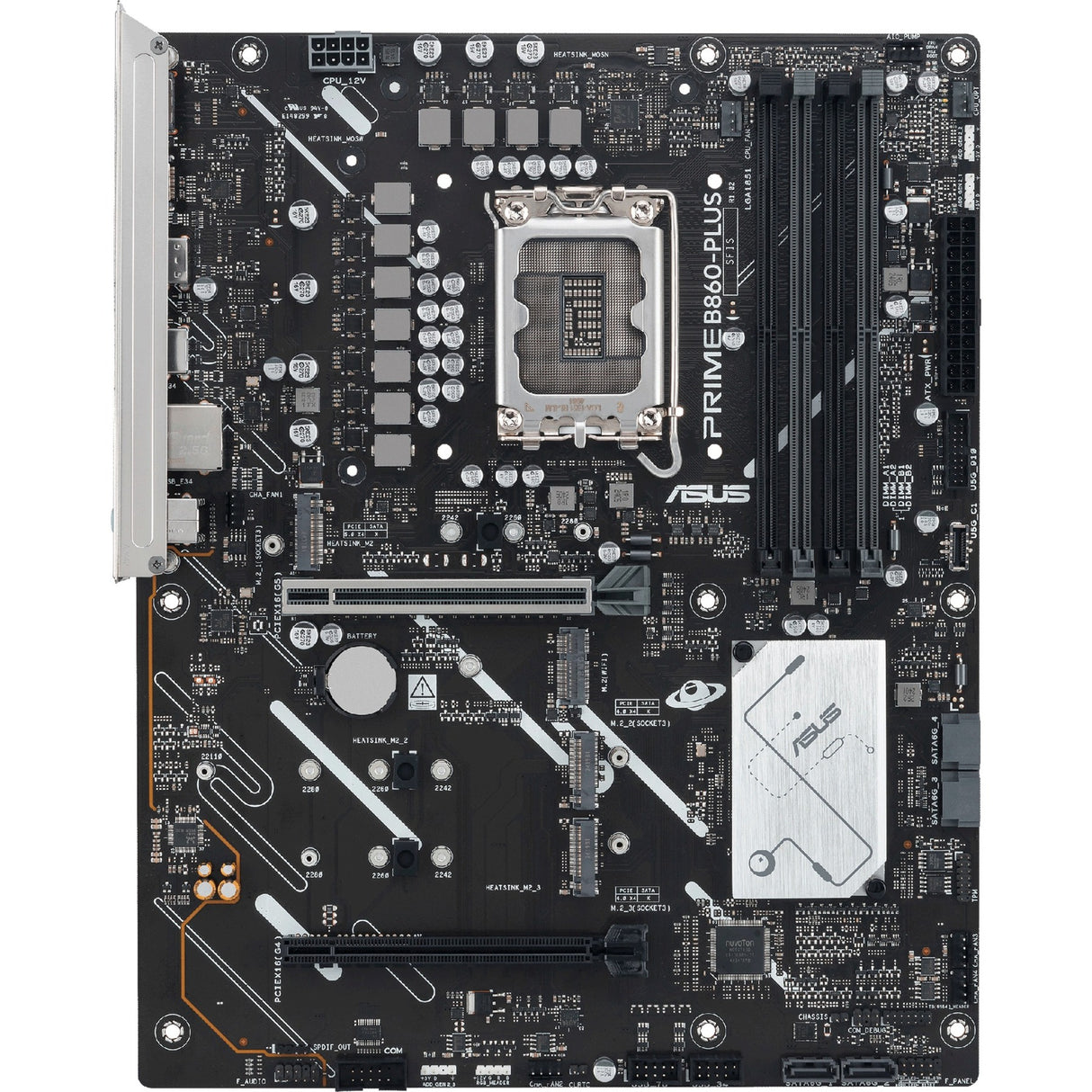 Carte mère Asus Prime B860-Plus-CSM Socket 1851 (RAID, 2,5 Go-LAN, Son, ATX)