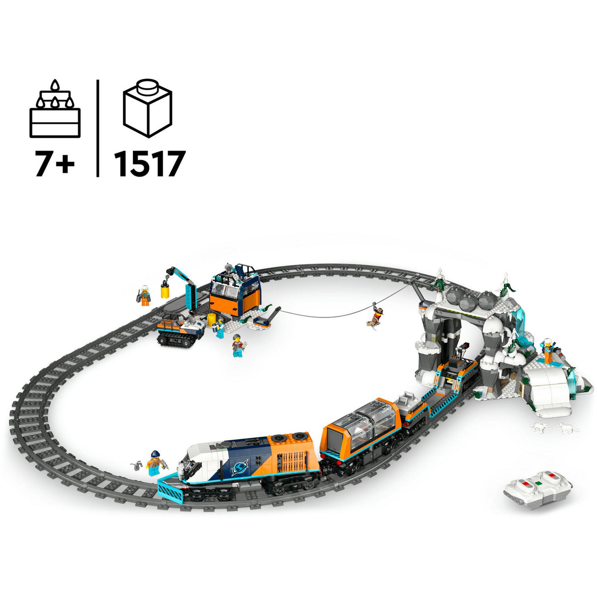 Lego 60470 City Trains Train de recherche au pôle Nord