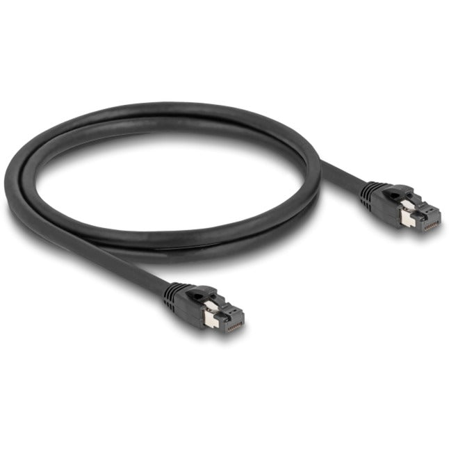 Delock câble réseau s ftp, rj-45 avec cat.8.1 (noir, 1 mètre)