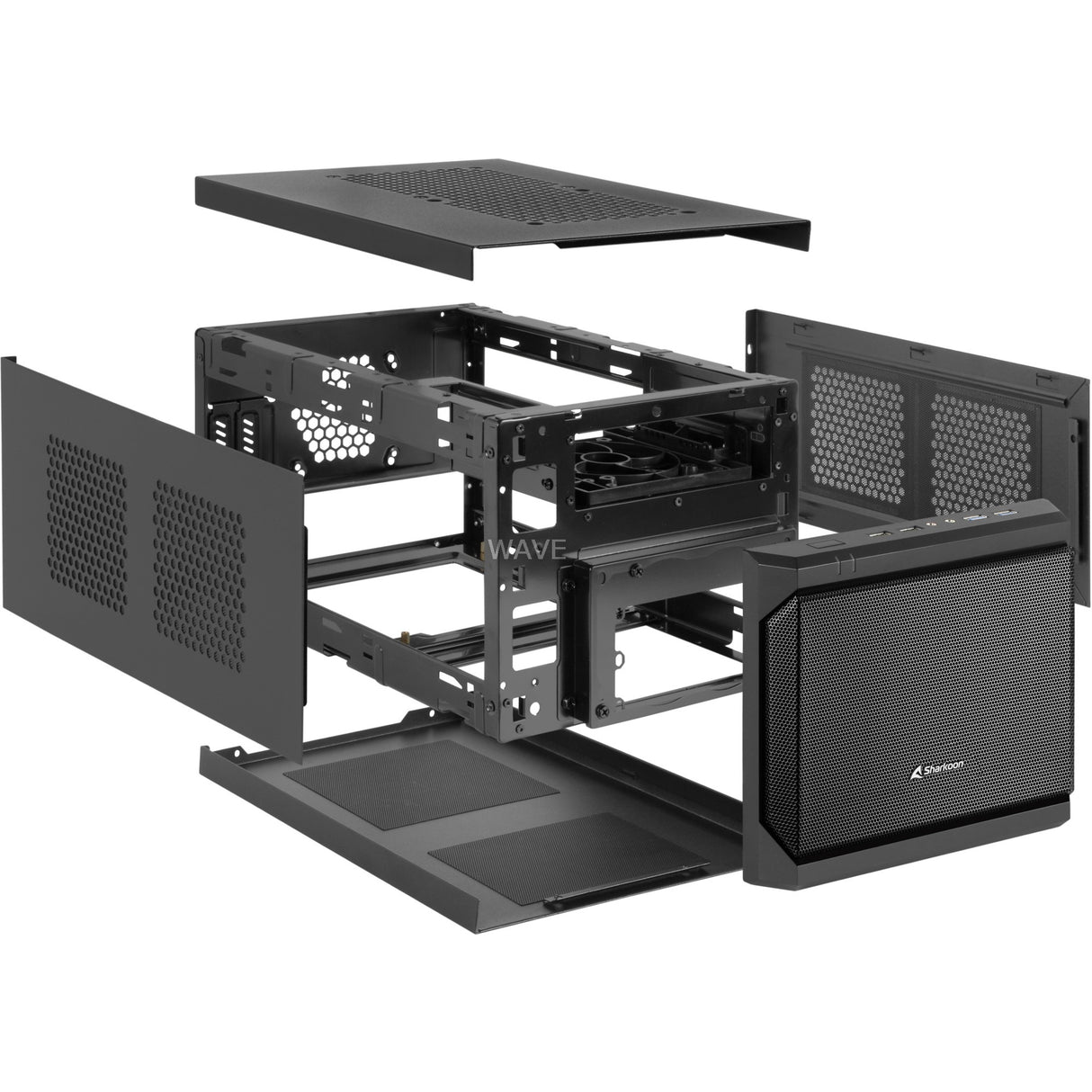 Boîtier Sharkoon qb one mini tour (noir | 4x usb-a)