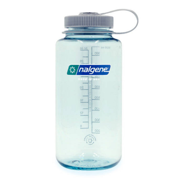 Bouteille d'eau de maintien à large ouverture Nalgene, gourde de 1 litre (bleu clair)
