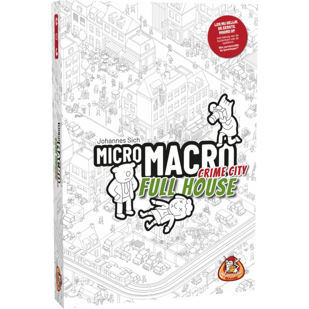 White goblin games micromacro: jeu de société crime city full house (néerlandais, 1 à 4 joueurs, 15 à 45 minutes, à partir de 12 ans)