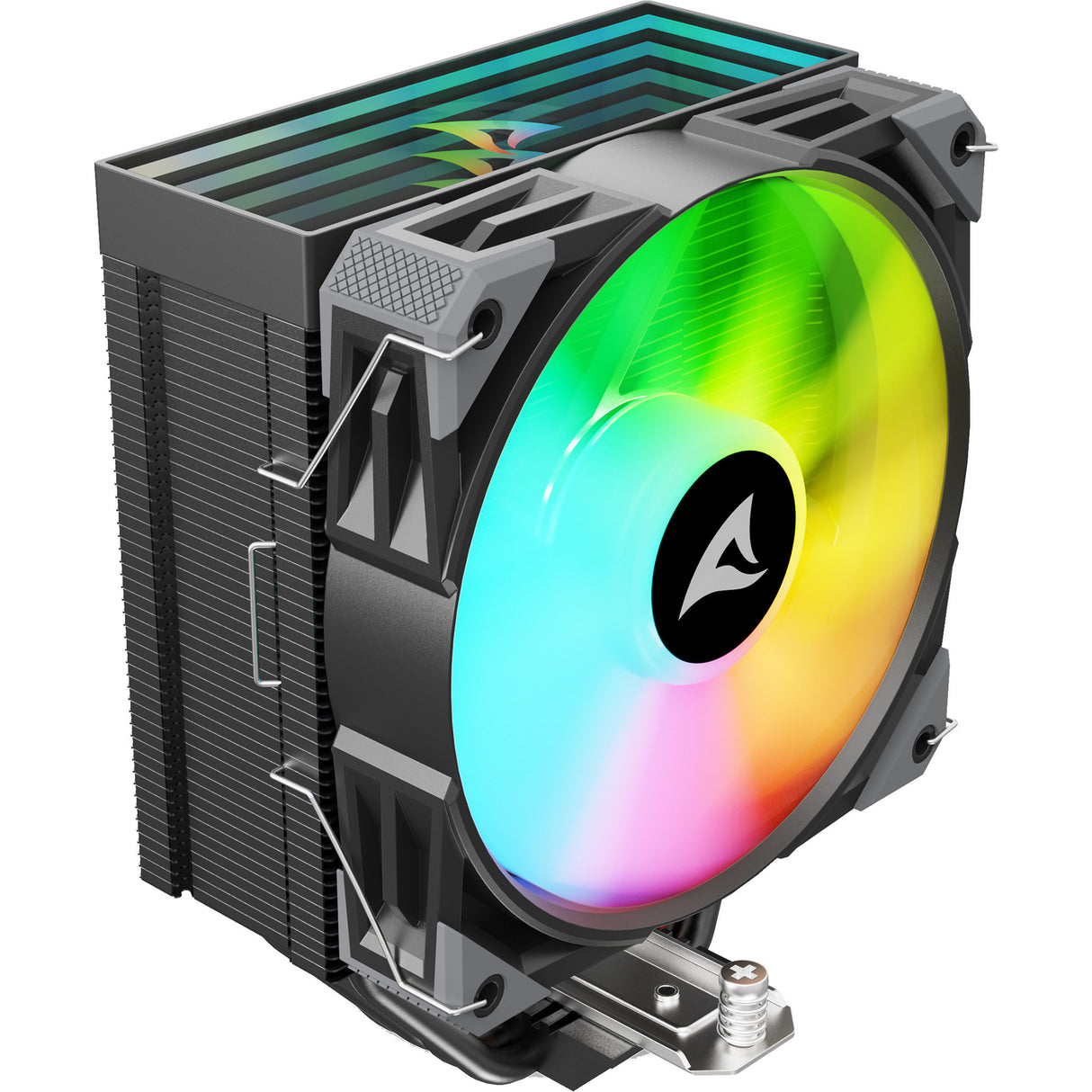 Refroidisseur de processeur Sharkoon a40 RVB (noir, connecteur de ventilateur PWM à 4 broches)