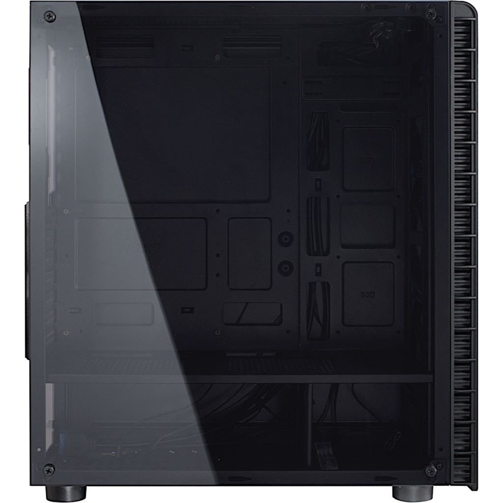 Boîtier tour midi Inter-tech cxc2 (noir | 3x usb-a | fenêtre)