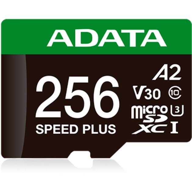 Carte mémoire Adata speed plus microSDXC 256 Go (uhs-i u3, classe 10, v30, a2)