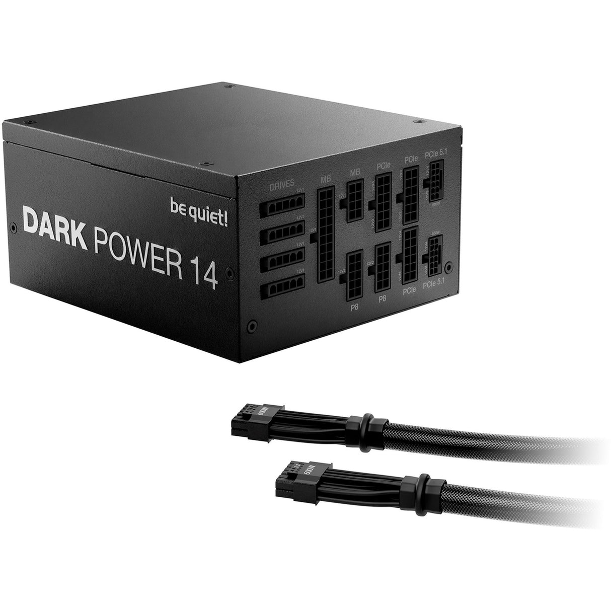 Soyez silencieux! alimentation modulaire dark power 14 de 1 200 watts (noir, 2x 12v-2x6, 4x pcie)