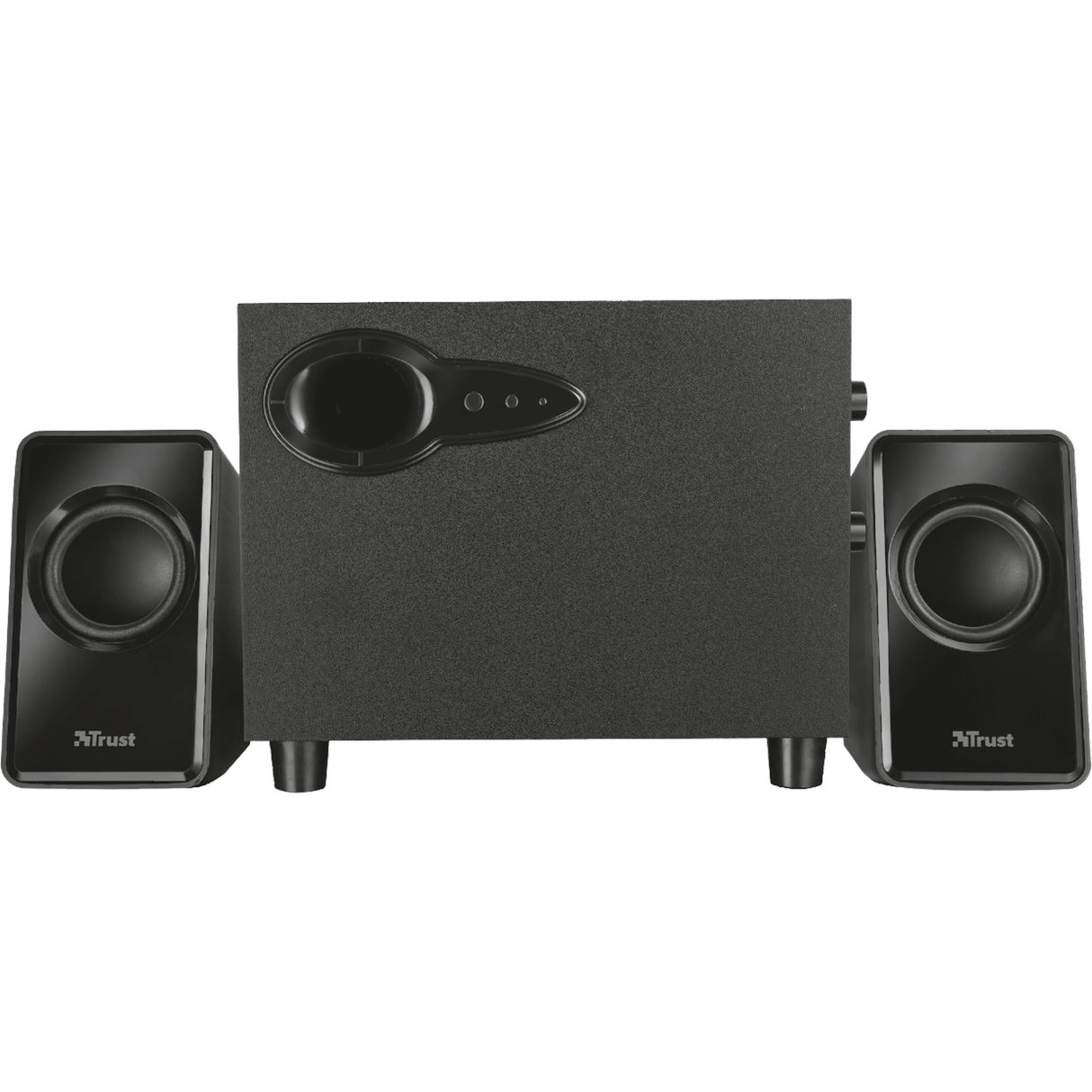 Trust avora 2.1 ensemble de haut-parleurs subwoofer haut-parleur PC (noir, 20442)