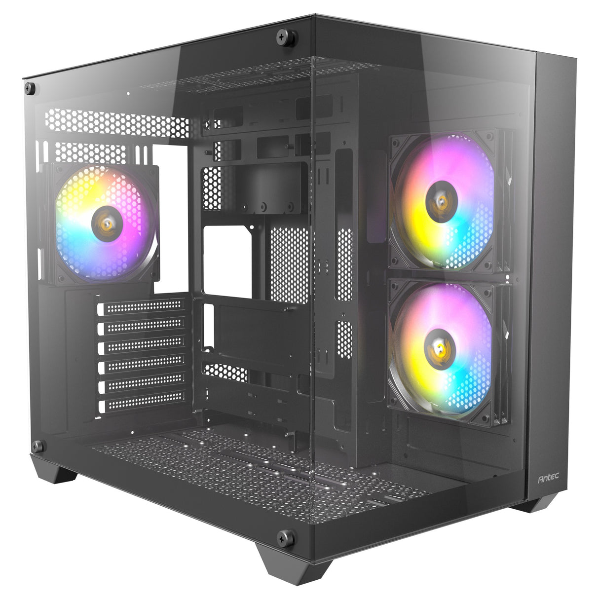 Boîtier tour midi Antec cx800 argb (noir | 2x usb-a | verre trempé)