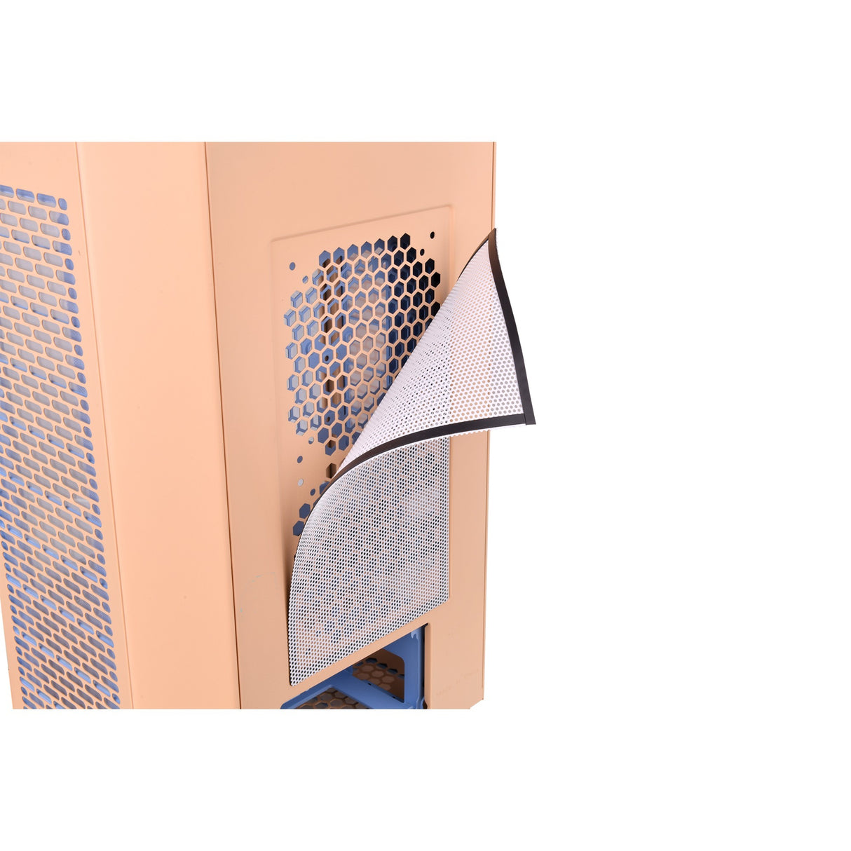Thermaltake the tower 300 - peach fuzz mini tower behuizing (perzik | 3x usb-a | tempered glass)