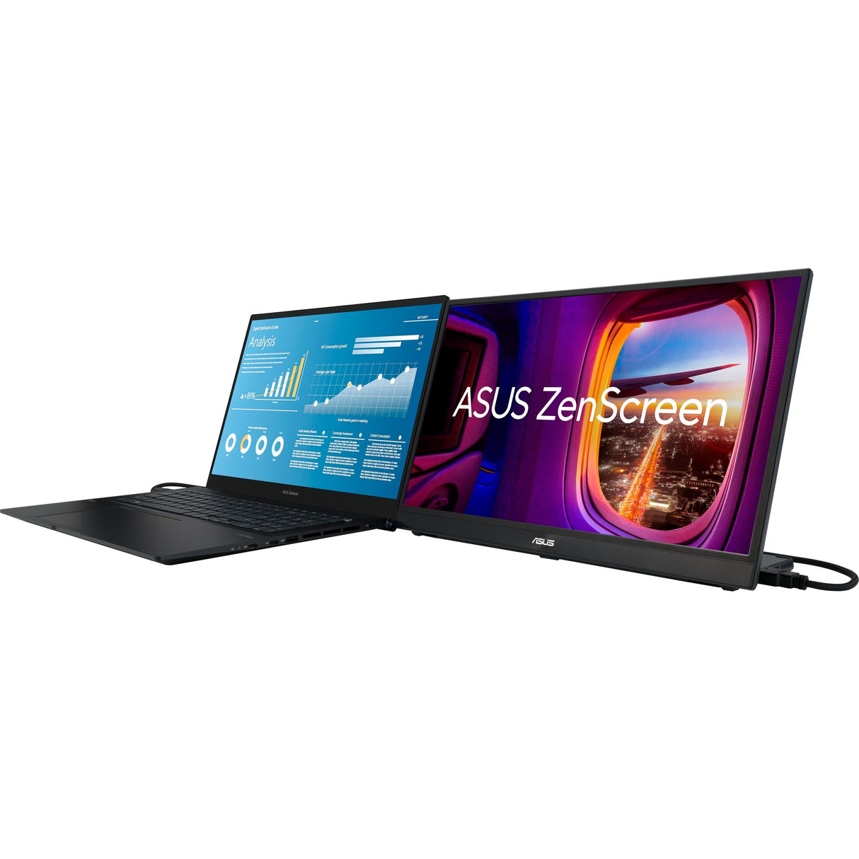 Moniteur portable Asus Zenscreen MB17Ahg 17.3 (noir, 144 Hz, HDMI, USB Type-C, FreeSync Premium)