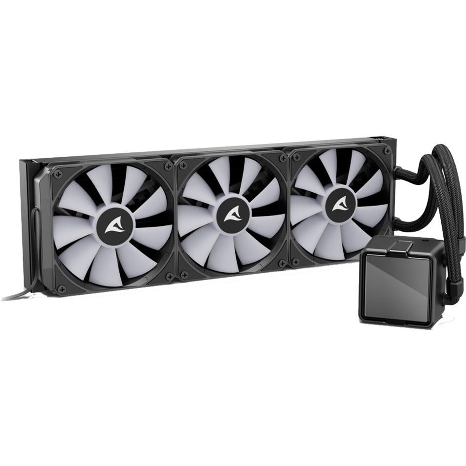 Refroidissement par eau Sharkoon s100 argb (noir, connecteur de ventilateur PWM à 4 broches)