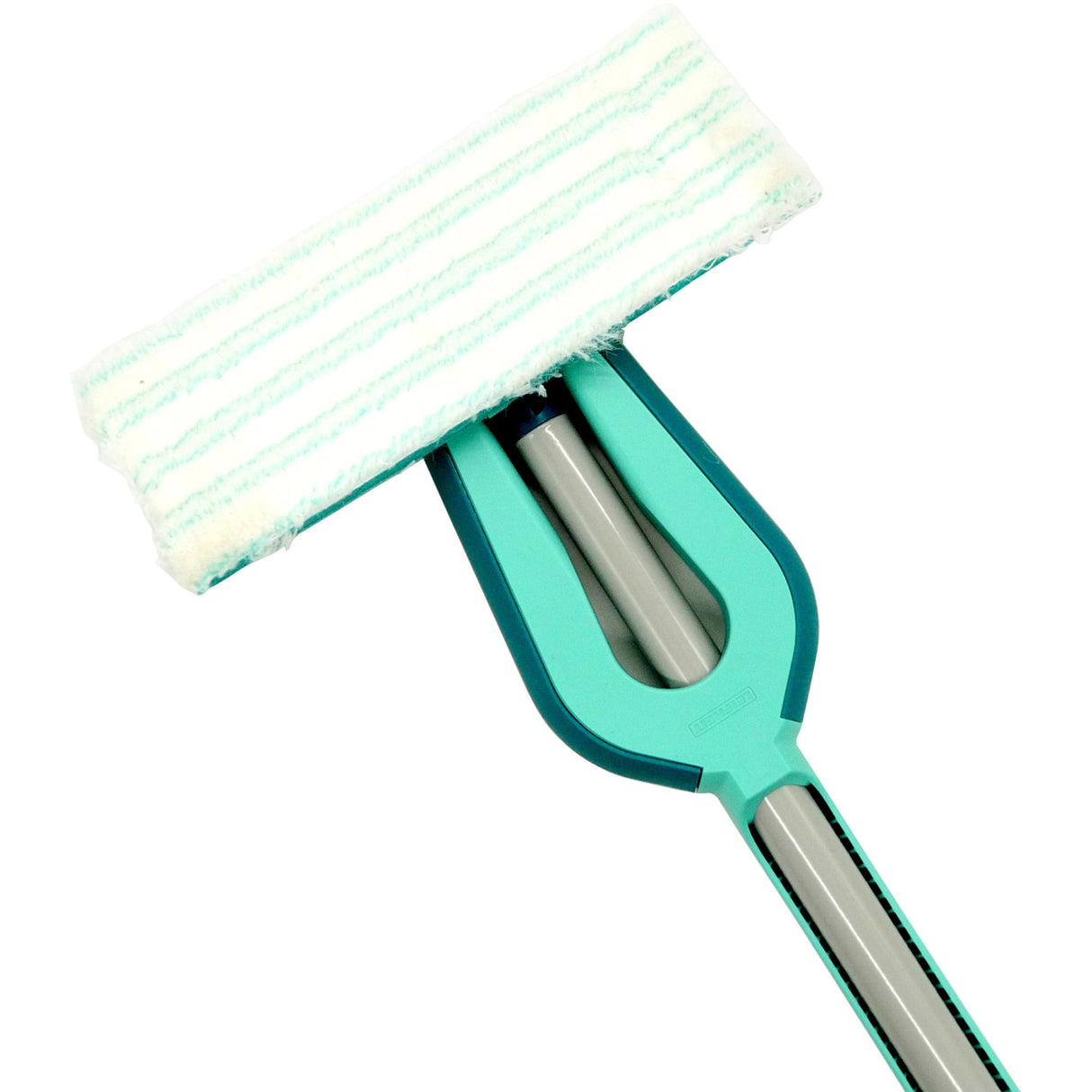 Leifheit picobello essuie-sol s micro duo avec manche - largeur d'essuyage 27 cm - turquoise - gris
