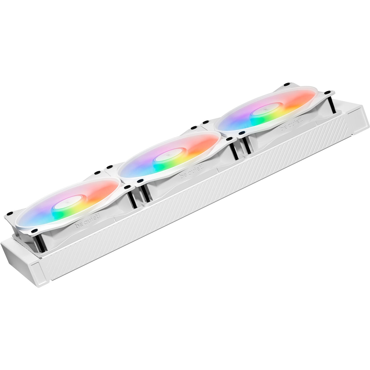 Soyez silencieux! Light Wings LX PWM Ventilateurs de boîtier RGB haute vitesse (blanc, 3 pièces, 120 x 120 x 25 mm)