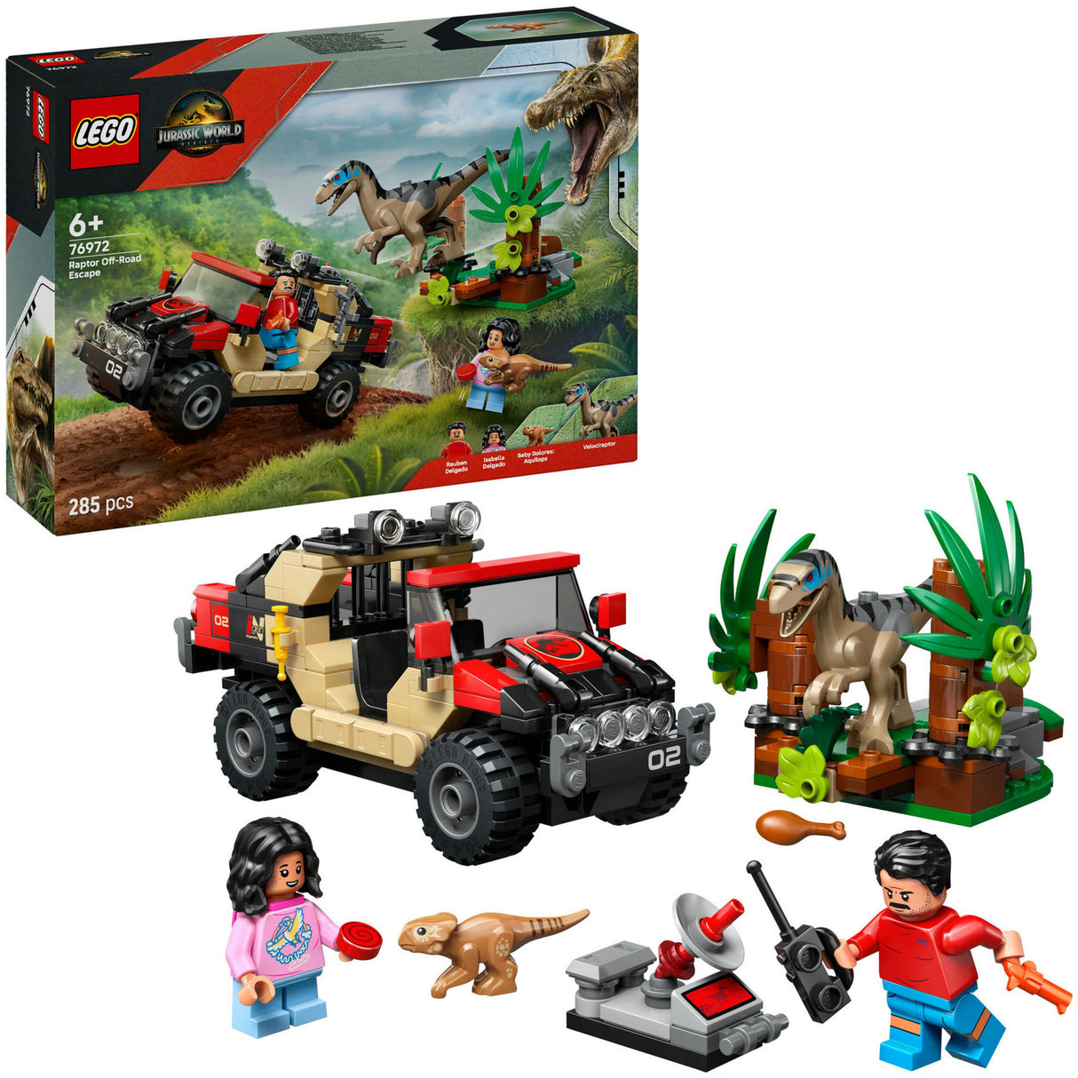Lego Jurassic World 76972 L'évasion de l'Eaptor tout-terrain