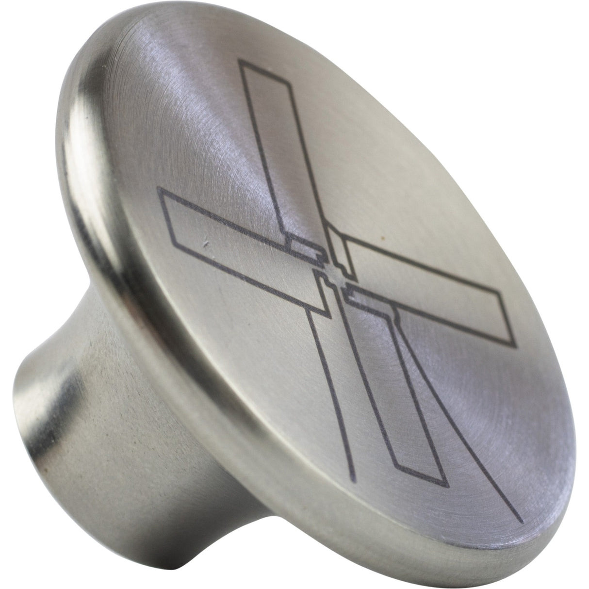 Le bouton du couvercle du moulin à vent en acier inoxydable, la poignée en l (acier inoxydable)