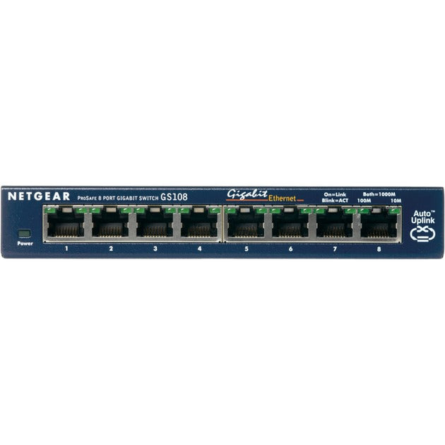 Commutateur Netgear gs108 (bleu, vente au détail)