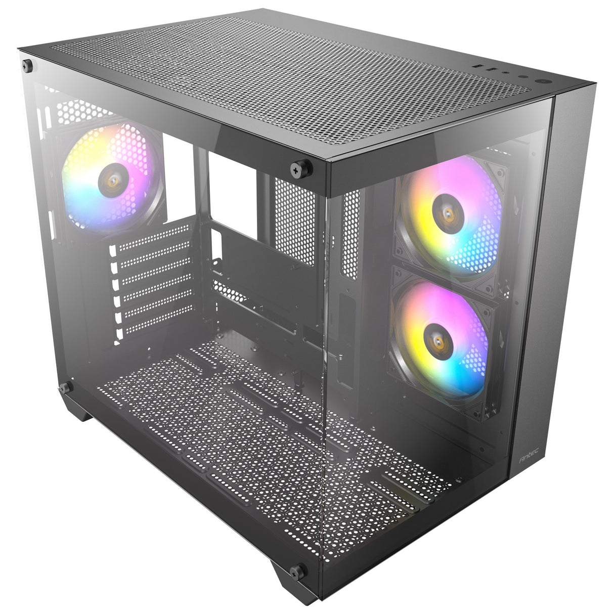 Boîtier tour midi Antec cx800 argb (noir | 2x usb-a | verre trempé)