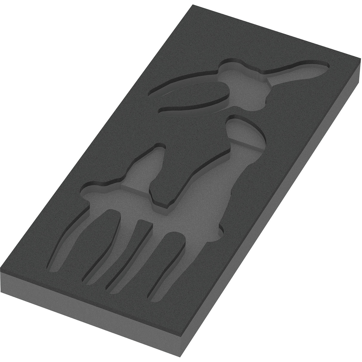 Wera 9784 insert en caoutchouc mousse avec jeu de pinces Knivex vde 1, jeu de pinces 3 pièces (gris noir)
