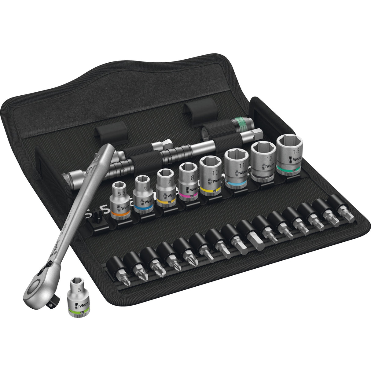 Wera 8100 SA 8 Zyklop Metal-Ratelset Set, commutation Pall 1 4