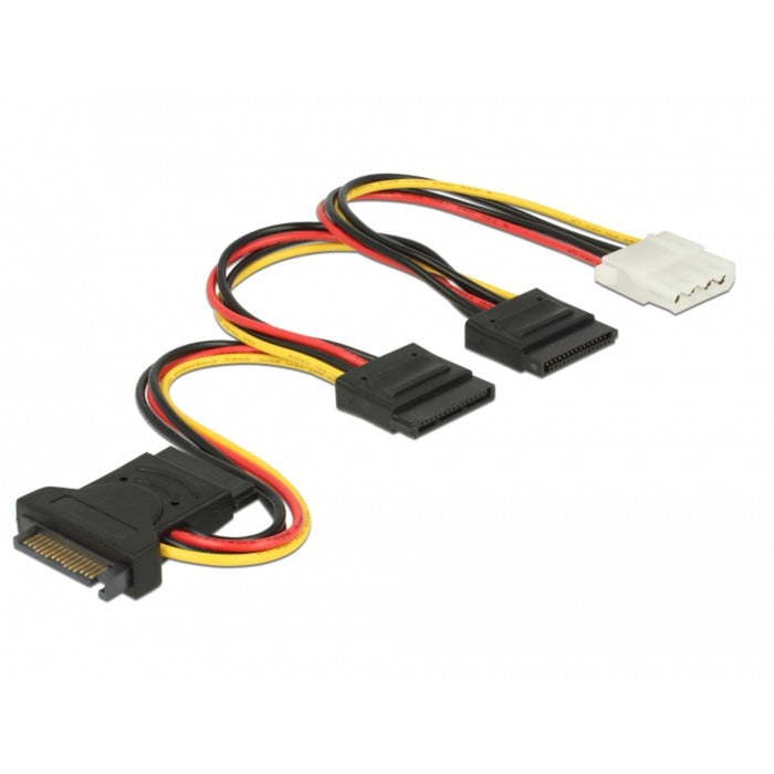 Plux Dellock Sata 15 broches> 3 x réceptacle SATA + 1 x molex