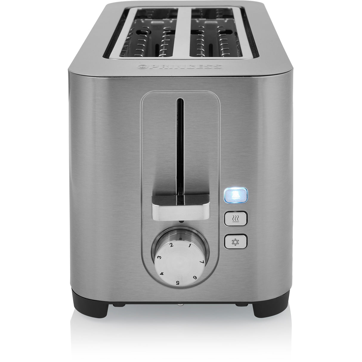 Princesse 142402 Gain de grille-pain en acier inoxydable 2 verrouillage long