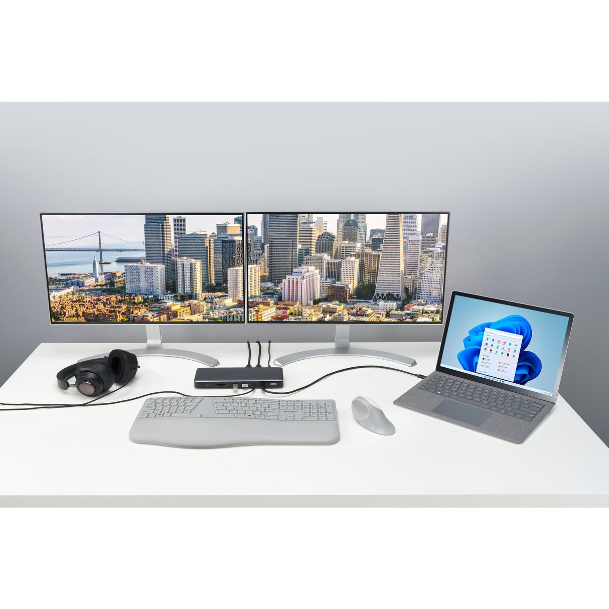 Station d'accueil Kensington SD5760t (argent noir, Thunderbolt 4, USB-C, USB-A, HDMI, PD)