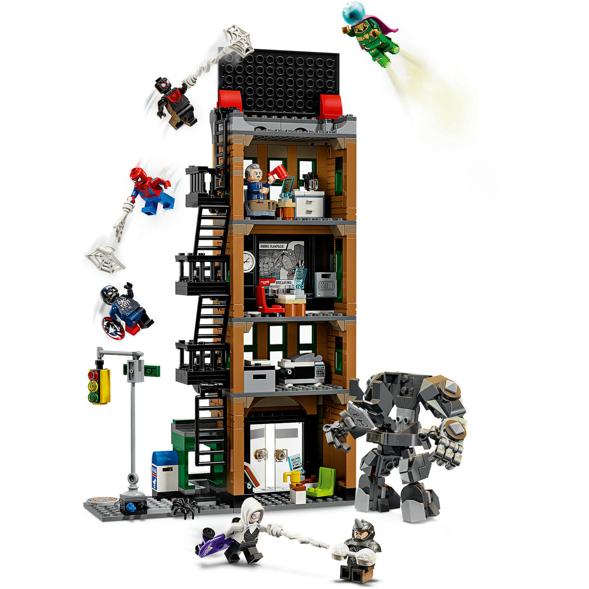 Lego super heros 76342 marvel spider-man contre mysterio : le clairon quotidien