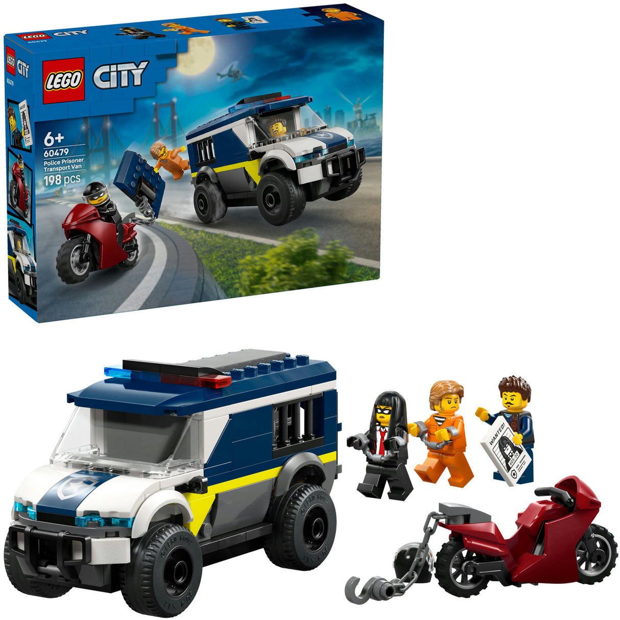 Lego city 60479, transport de prisonniers de la police